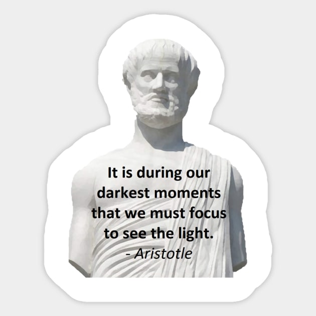 Aristotle - Darkest Moments Sticker by jmtaylor